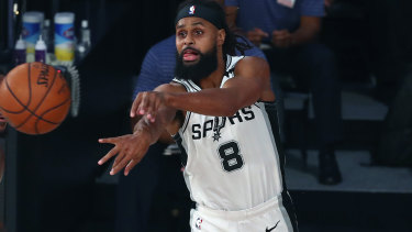 San Antonio Spurs guard Patty Mills.