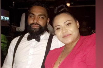 Ianeta Isaako, pictured with her husband, died after being diagnosed with COVID-19. 