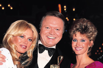 Brit Ekland, Bert Newton and Olivia Newton-John for the TV Week Logie Awards, 2003.  