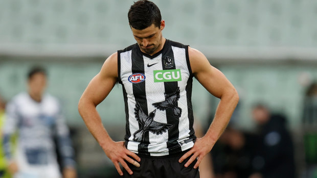 The clash between Scott Pendlebury’s Magpies and the Crows remains in limbo.