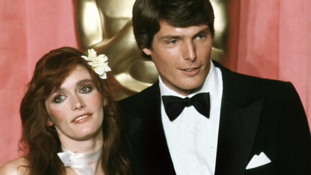 Margot Kidder with Superman co-star Christopher Reeve in 1979. 