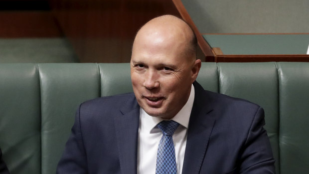 Peter Dutton in Question Time on Monday.