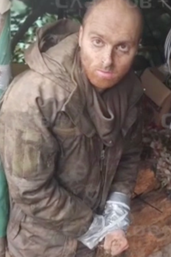 The footage of Oscar Jenkins, with his wrists bound, was shared widely by pro-Russian social media accounts.