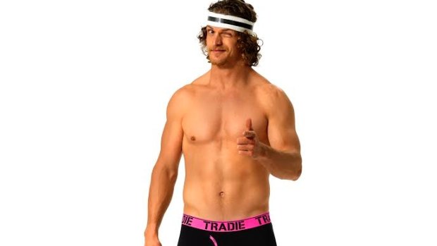 Nick Cummins is a Tradie undies ambassador.