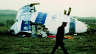 The nose of Pan Am flight 103 after it came down over the town of Lockerbie, Scotland on December 21, 1988.