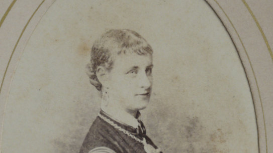 A 19th-century carte de visite from the Little Lonsdale Street brothel run by Caroline Hodgson, the original Madame Brussels. 