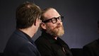 NextDC CEO Craig Scroggie (r) talks to AFR technology editor Paul Smith in Sydney.