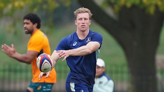 Harry Potter at Wallabies training on the Spring Tour.