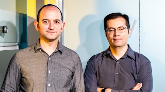 Character.AI cofounders Noam Shazeer and Daniel de Freitas.