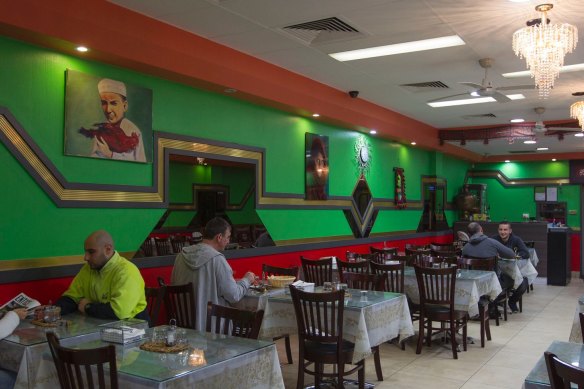 Inside Kabul House restaurant.
