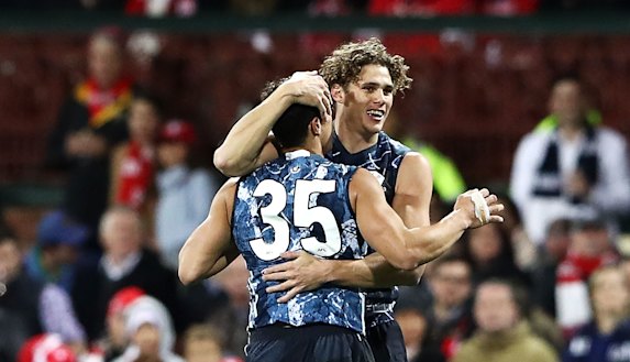 Ed and Charlie Curnow have played just 53 of a possible 149 games together.