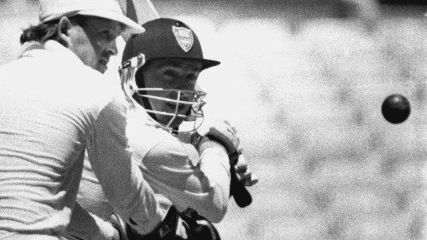 Pedigree: Bayliss on his way to an unbeaten century against WA at the SCG in 1991.