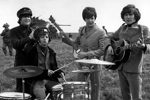 The Beatles: John Lennon, Ringo Starr, Paul McCartney and George Harrison.