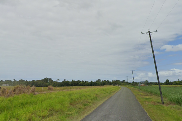 The man in his 20s was found along Martyville Road in Martyville.