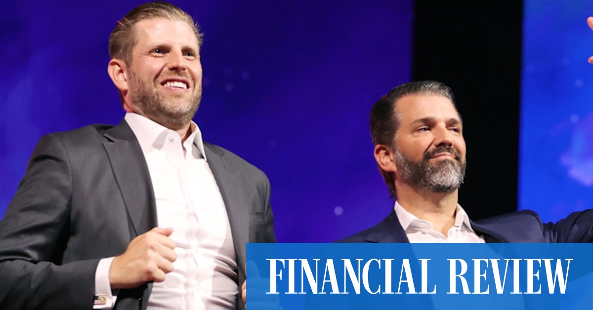 Trump sons’ bitcoin venture sheds almost 40pc amid crypto turmoil