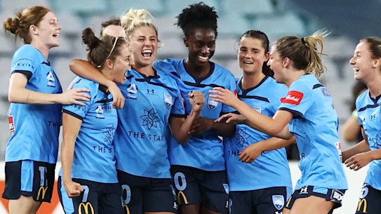 Premiers: A young Sydney FC side finished top of the 2021 regular season. 