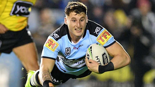 Cronulla's Bronson Xerri has been tested for coronavirus.