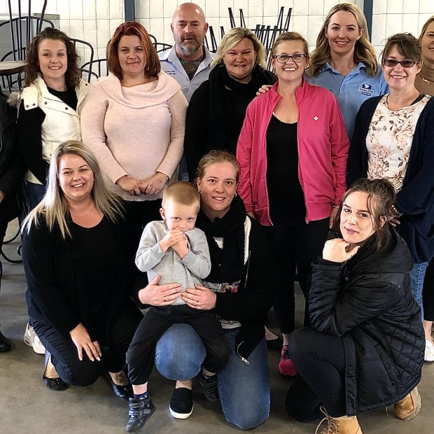 The Shalom House women's program includes couples and children, and started when Nicola - far right - refused to take no for an answer from Lyndon-James.