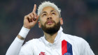 Neymar celebrates after scoring for current club Paris St Germain.