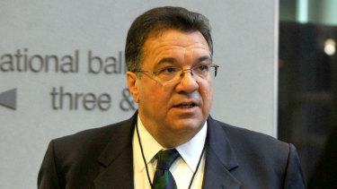 Former Liberal minister turned lobbyist  Santo Santoro.