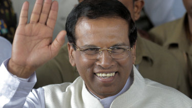 Sri Lanka's then-incoming President Maithripala Sirisena in 2015.