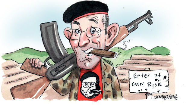 Shooting for the stars: Gary Mares. Illustration: John Shakespeare