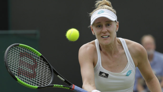 American Alison Riske has beaten Ash Barty.