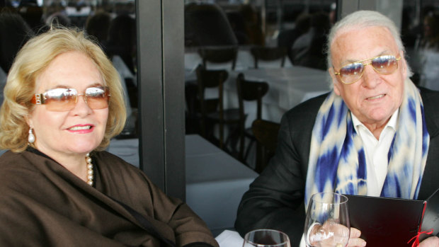 Caroline and John Laws in Wolloomooloo in 2007. 