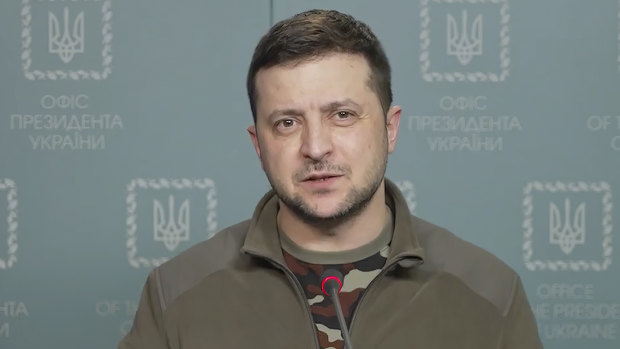 Ukraine’s President Volodymyr Zelensky. 