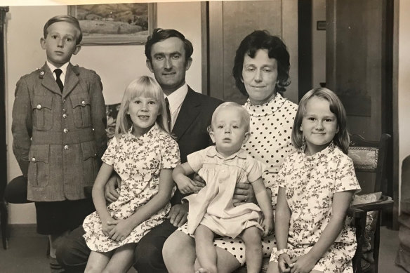The West family: (from left) : Michael, Julia, Roderick, Marcus, Janet and Catherine.