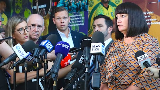 Blindsided: Raelene Castle says there was no way she could have predicted Israel Folau's second post.