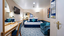 Inside your cabin, space is at a premium.