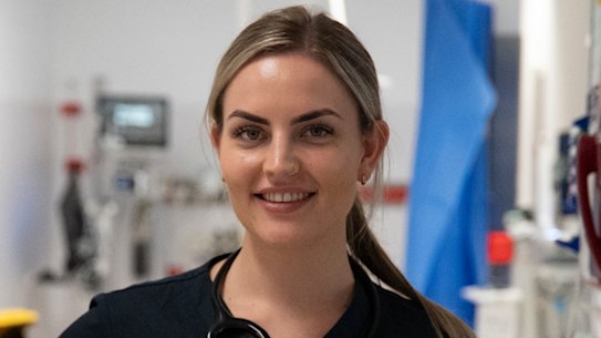 Nurse Kealy Baker Clark at Cairns Hospital in episode three of Our Medicine.