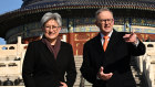 Prime Minister Anthony Albanese and Foreign Minister Penny Wong visited the Temple of Heaven in Beijing.