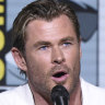 Chris Hemsworth participates in the Paramount Animation Panel at Comic-Con. 