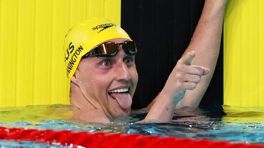 Elijah Winnington claimed gold.