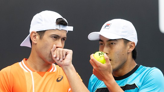 Jason Kubler and Rinky Hijikata are defending their men’s doubles title at the Australian Open. 