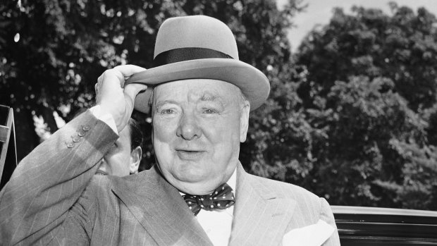 Sir Winston Churchill at the White House in 1954.