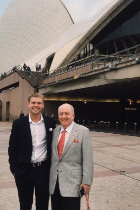 Alan Jones and friend Jake Thrupp.