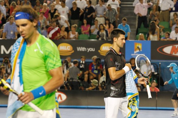 Rafael Nadal and Novak Djokovic: The two legends went toe-to-toe. 