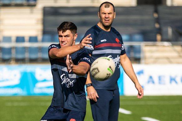 Michael Cheika has worked on Trent Robinson’s coaching staff at the Sydney Roosters.