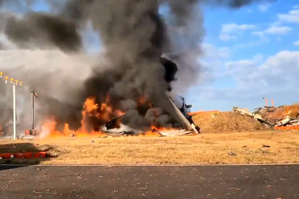 The aircraft ran off the runway.