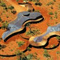 The award-winning Uluru-Kata Tjuta Cultural Centre was opened in 1995 to mark the 10th anniversary of Uluṟu-Kata Tjuṯa being handed back to its Traditional Owners.