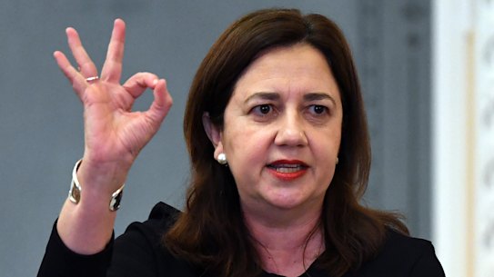 Queensland Premier Annastacia Palaszczuk apologises.