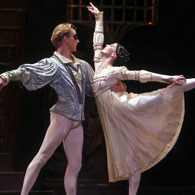 Hallberg and Natalia Osipova performing in the American Ballet Theatre’s production of 'Romeo and Juliet' in New York 
in 2012, before he suffered the foot injury that threatened his career. 