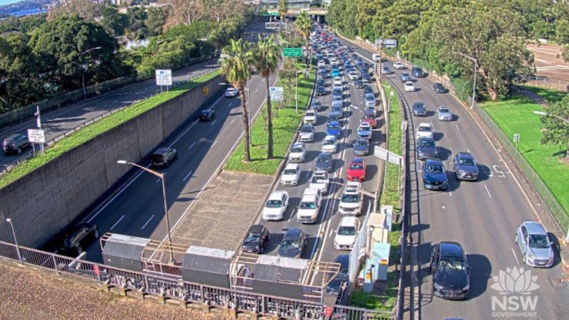 Harbour Tunnel crash brings northbound traffic to standstill