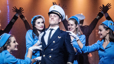 Catch Me If You Can Exuberant Production As Bouncy As Our Con Man S Cheques