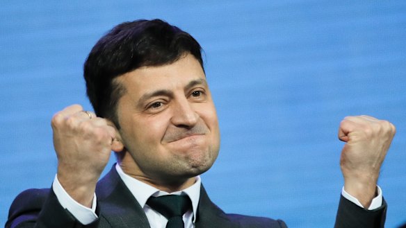 Ukraine's president-elect, popular comedian Volodymyr Zelenskiy.