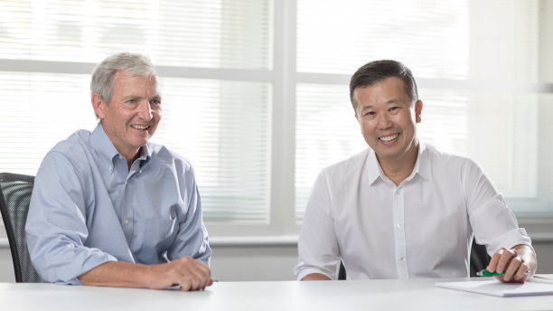 Change of leaders: Jack Truong (right) wil take over from CEO Louis Gries (left) next year.