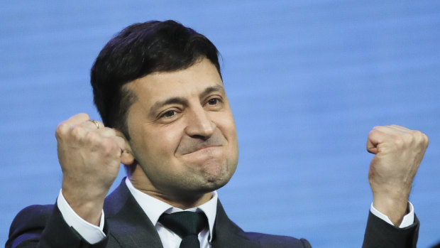 Ukraine's president-elect, popular comedian Volodymyr Zelenskiy.